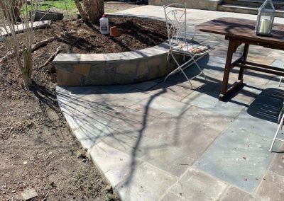 Stone Patio and Retaining Wall